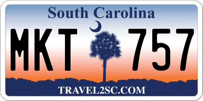 SC license plate MKT757