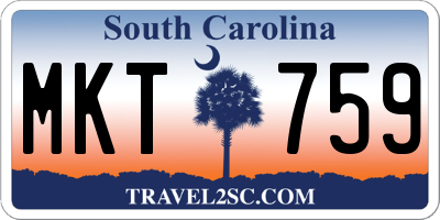 SC license plate MKT759