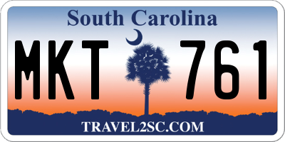 SC license plate MKT761