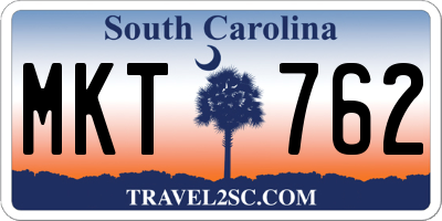 SC license plate MKT762