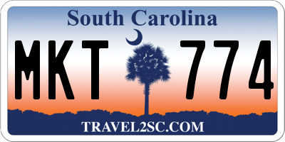 SC license plate MKT774