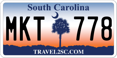 SC license plate MKT778