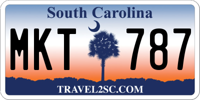SC license plate MKT787