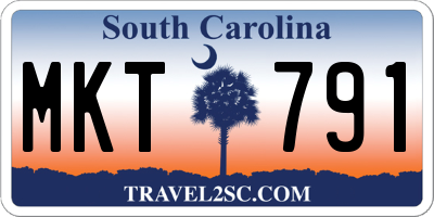 SC license plate MKT791
