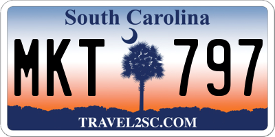 SC license plate MKT797