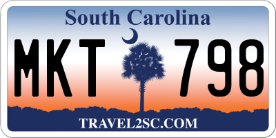 SC license plate MKT798