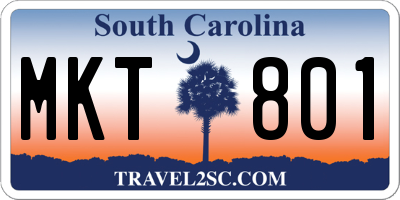SC license plate MKT801