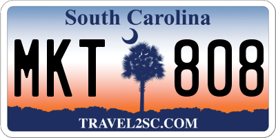 SC license plate MKT808