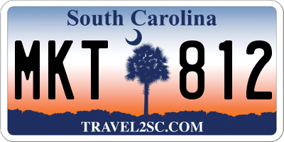 SC license plate MKT812