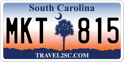 SC license plate MKT815
