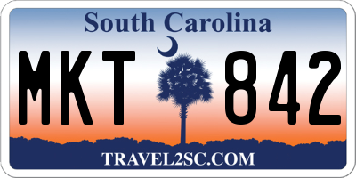 SC license plate MKT842
