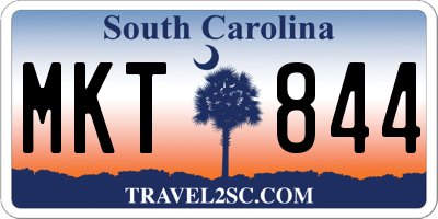 SC license plate MKT844