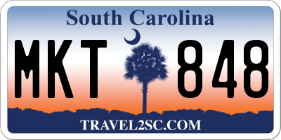 SC license plate MKT848
