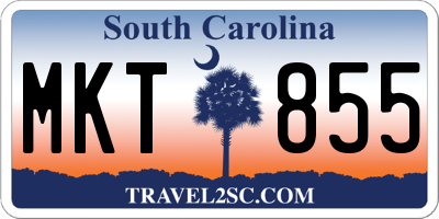 SC license plate MKT855