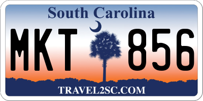 SC license plate MKT856