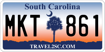 SC license plate MKT861