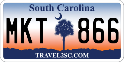 SC license plate MKT866