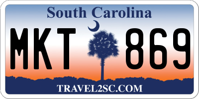 SC license plate MKT869