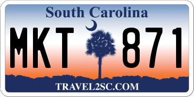 SC license plate MKT871
