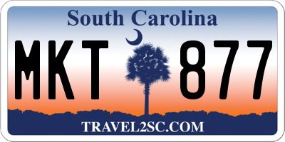 SC license plate MKT877