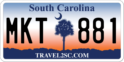 SC license plate MKT881