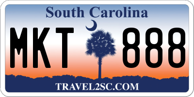SC license plate MKT888