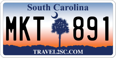 SC license plate MKT891