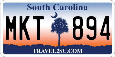 SC license plate MKT894