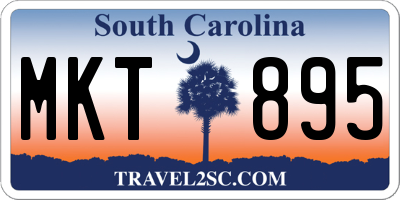 SC license plate MKT895