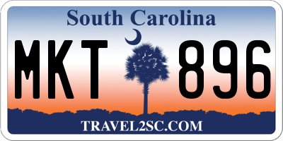 SC license plate MKT896