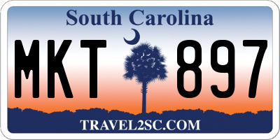 SC license plate MKT897