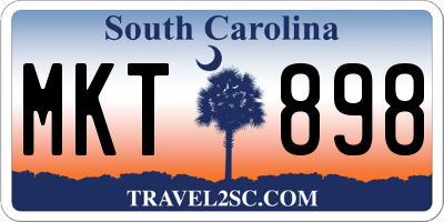 SC license plate MKT898