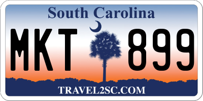 SC license plate MKT899