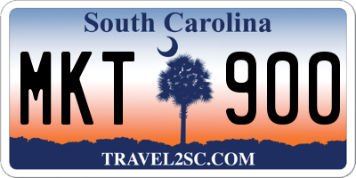 SC license plate MKT900