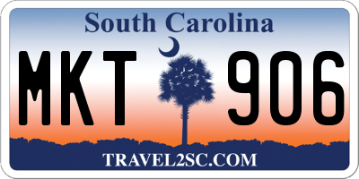 SC license plate MKT906