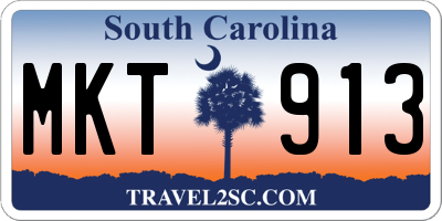 SC license plate MKT913
