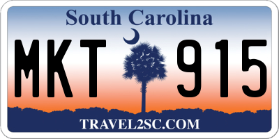 SC license plate MKT915