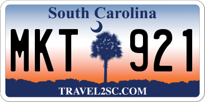 SC license plate MKT921