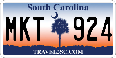 SC license plate MKT924