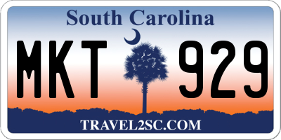 SC license plate MKT929