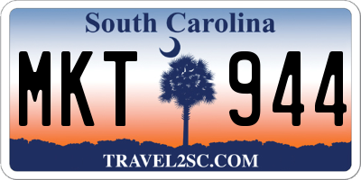 SC license plate MKT944