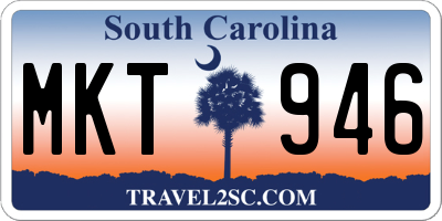 SC license plate MKT946