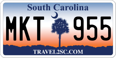 SC license plate MKT955