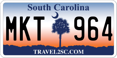SC license plate MKT964