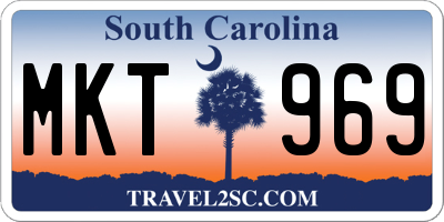 SC license plate MKT969
