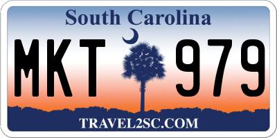 SC license plate MKT979