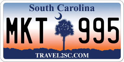 SC license plate MKT995