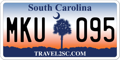 SC license plate MKU095