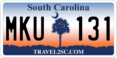 SC license plate MKU131