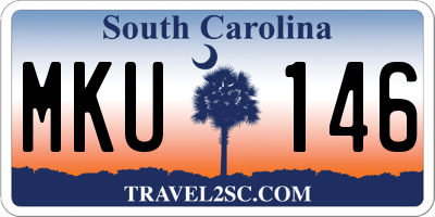 SC license plate MKU146